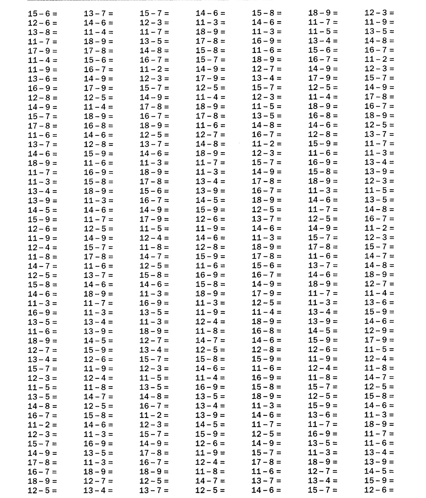 Решаем примеры до 10 распечатать